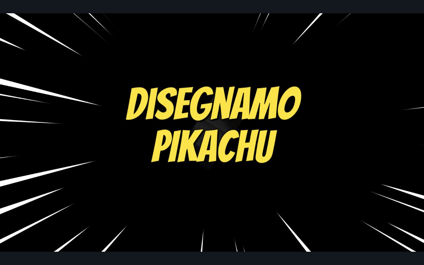 Disegnamo Pikachu!🐀