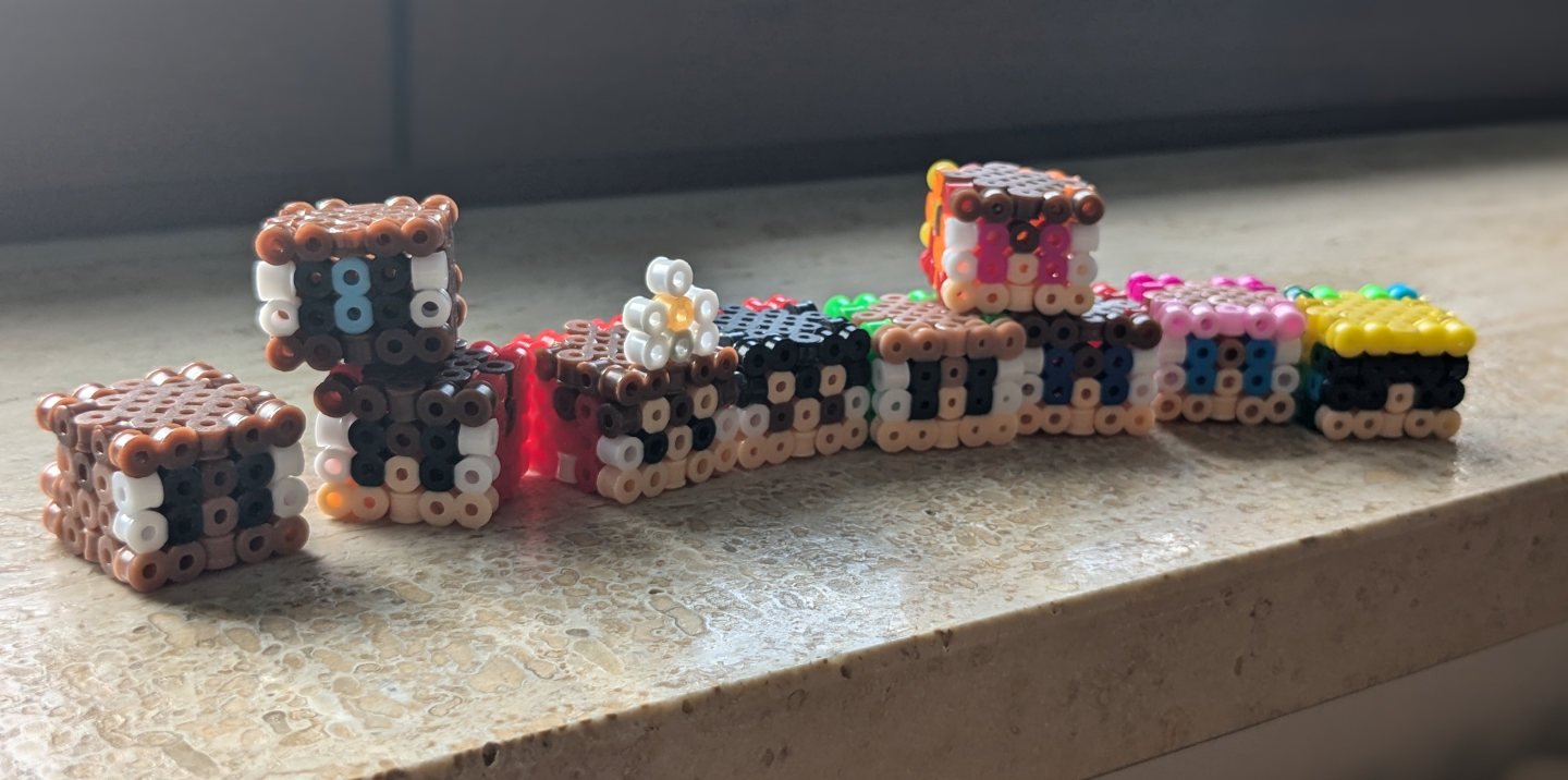La mia ciurma con i Fuse Beads!!!!🔴🟠🟡🟢🔵🟣🟤⭕